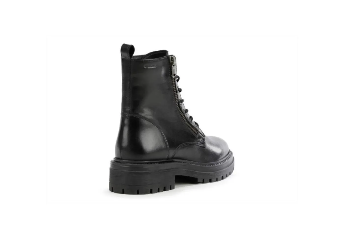 Geox Anfibi*Anfibio Da Donna Con Lacci E Zip Iridea D16Hrf Nero