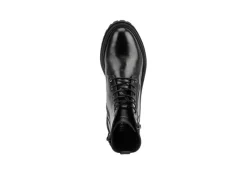Geox Anfibi*Anfibio Da Donna Con Lacci E Zip Iridea D16Hrf Nero