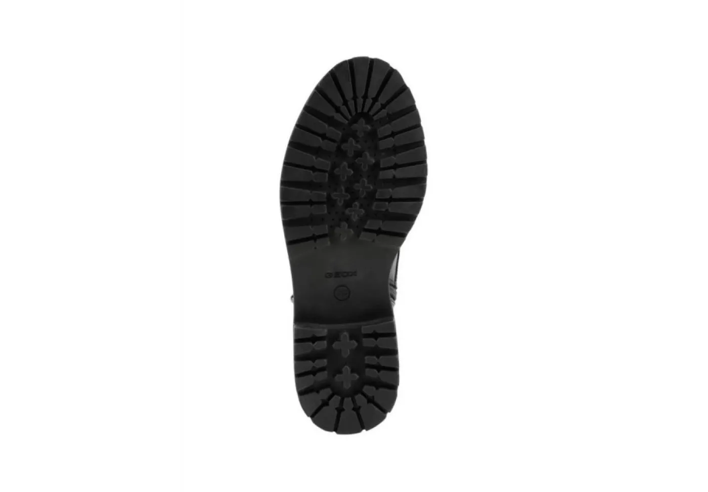 Geox Anfibi*Anfibio Da Donna Con Lacci E Zip Iridea D16Hrf Nero
