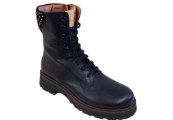 Alviero Martini J Anfibi*Anfibio Da Donna In Pelle 1 Classe 1371 Black Geo
