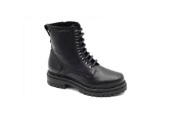 Valleverde Anfibi*Anfibio Da Donna In Pelle Con Zip 49421 Vitello Nero