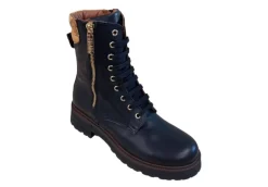 Alviero Martini J Anfibi*Anfibio Da Donna In Pelle 1 Classe 1374 Black Geo