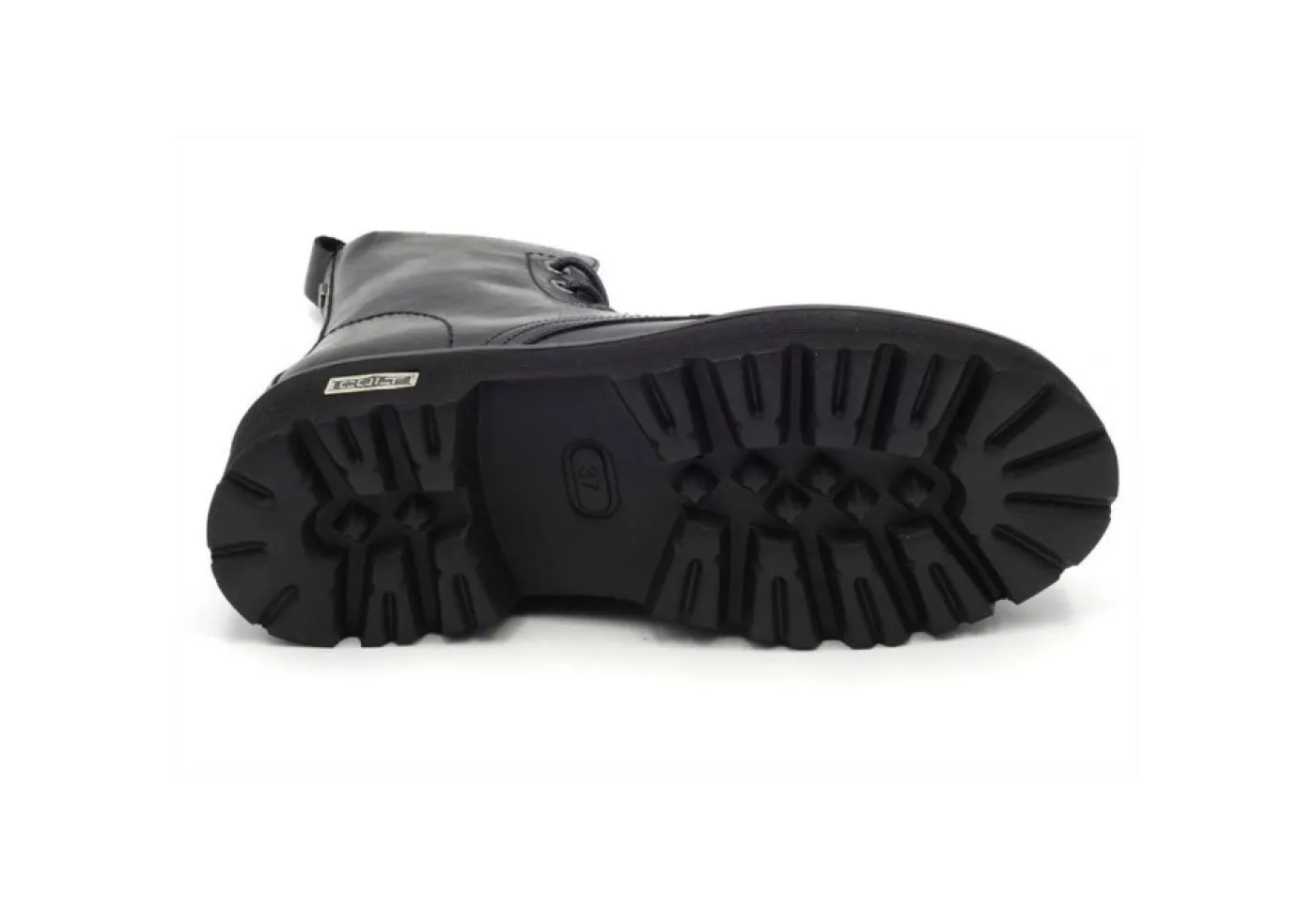 Cult Anfibi*Anfibio In Pelle Con Zip Cle103130 Black