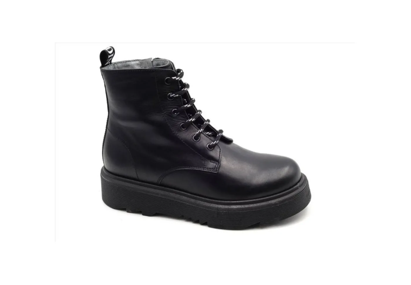 Nero Giardini Teens Anfibi*Anfibio In Pelle Platform I031791F Nero