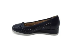 Valleverde Ballerine E Mocassini*Ballerina Con Zeppa In Pelle Traforata V66251 Blu