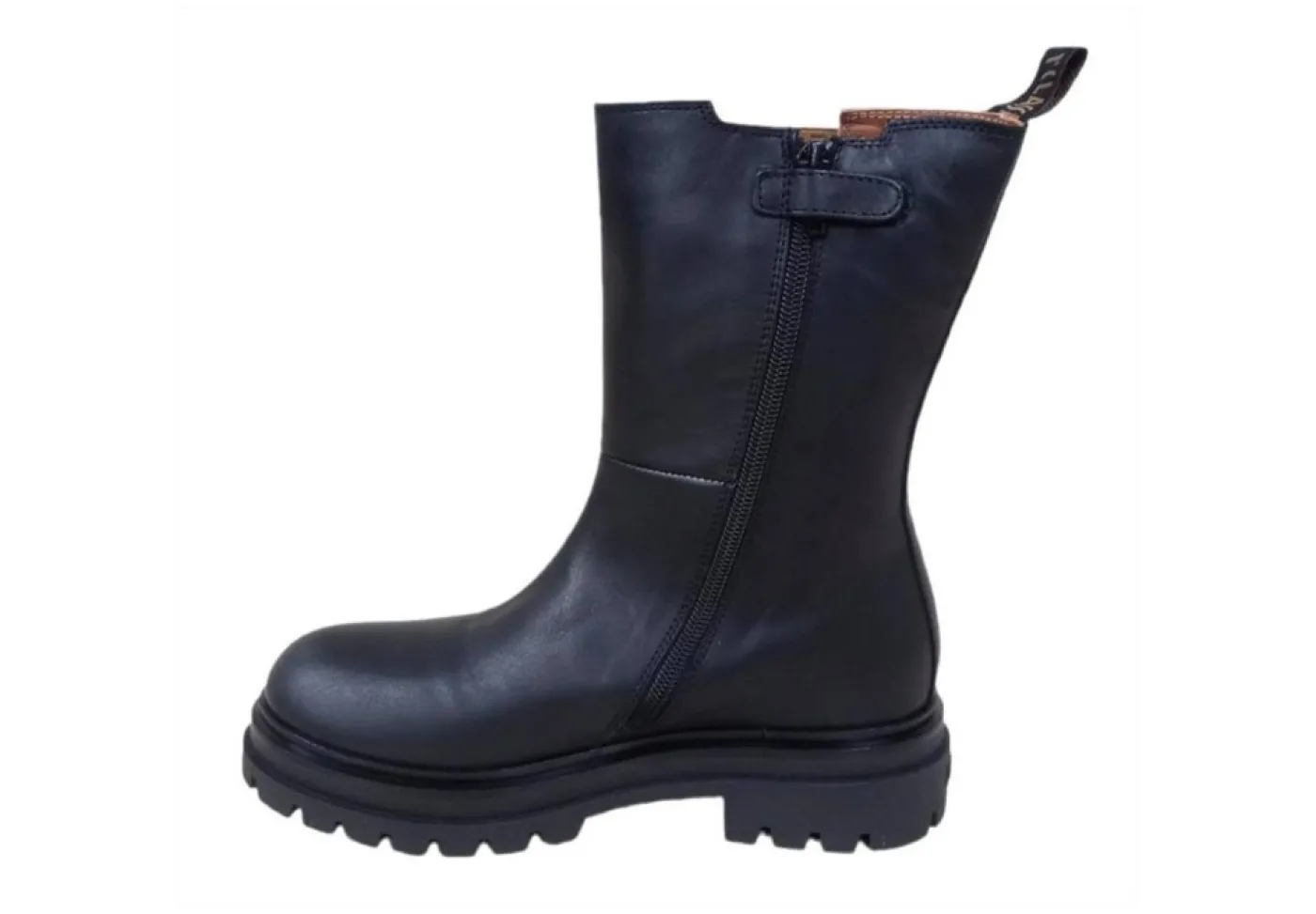 Alviero Martini J Stivali Alti*Beatles Da Donna In Pelle 1444 Black