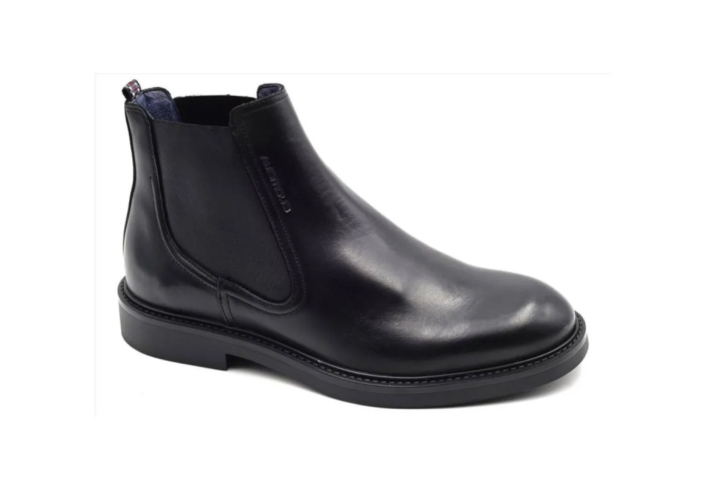 Ambitious Stivaletti*Beatles Da Uomo In Pelle 11597-3986Am Nero