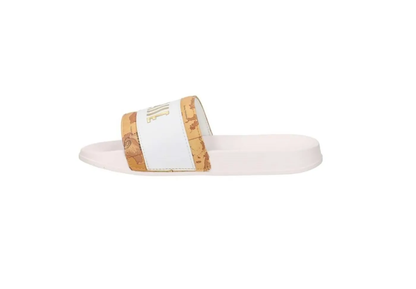 Alviero Martini J Ciabatte A Fascia*Ciabatta Da Donna Con Logo 1197 Geo Beige