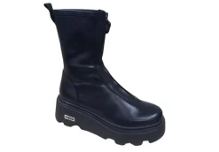 Cult Anfibi* New Rock Clw355400 Mid W Veg.Str.Leat Leat. Black