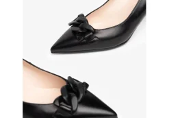 Nero Giardini Decollete*Decollete Da Donna In Pelle Con Catena I205584E Nero Mad