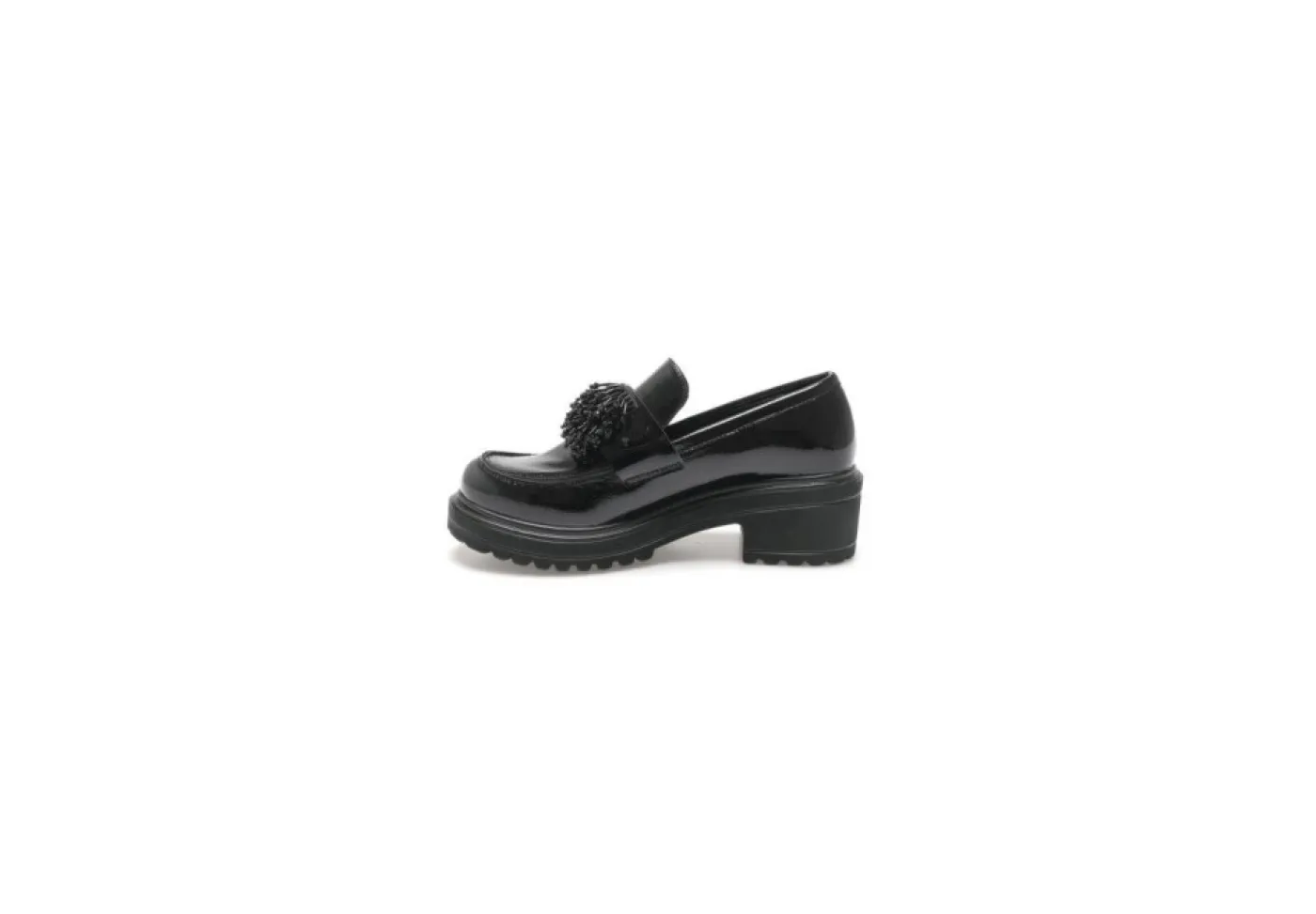 Queen Helena Stringate*Mocassino Con Tacco A Blocco Scarpa X27-108