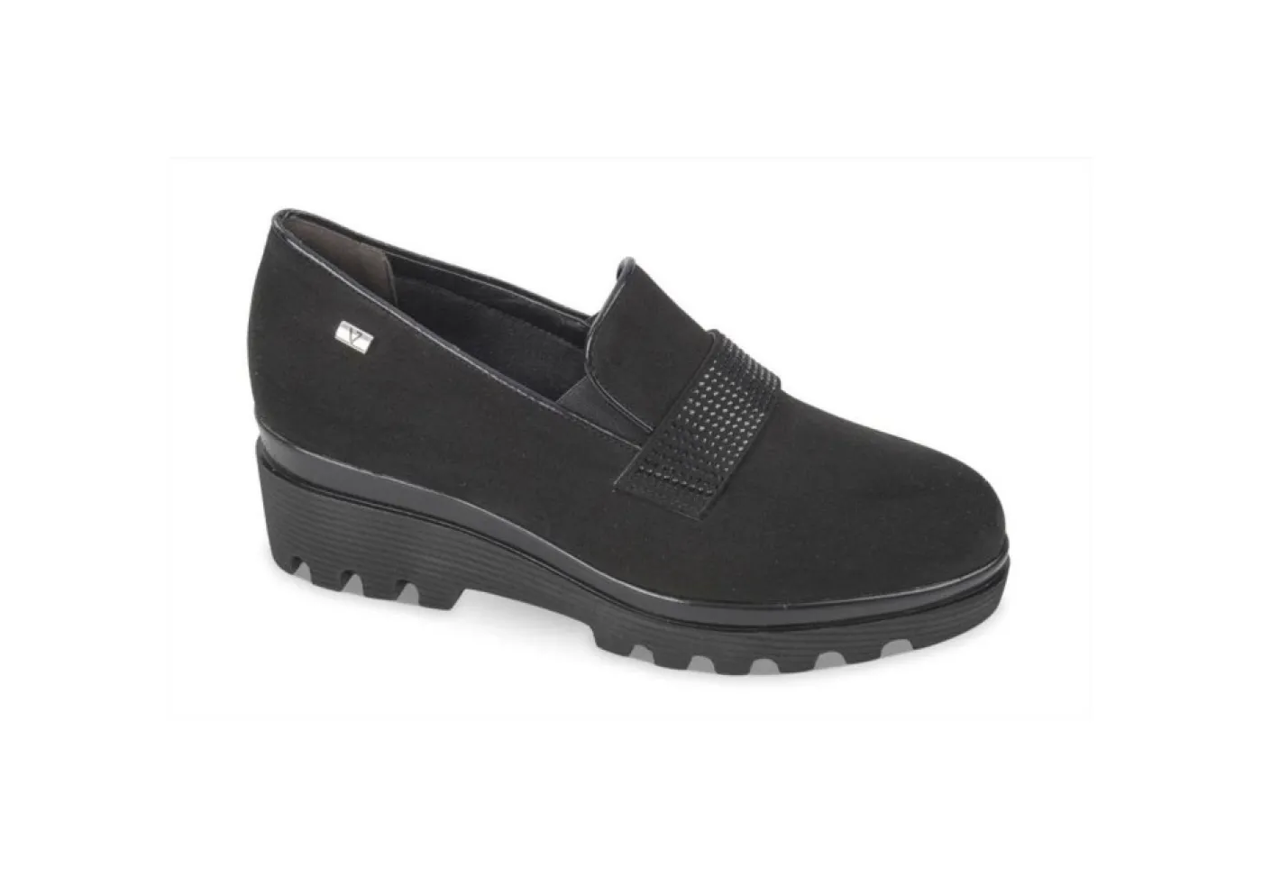 Valleverde Ballerine E Mocassini*Mocassino Da Donna Con Zeppa 45106 Nero