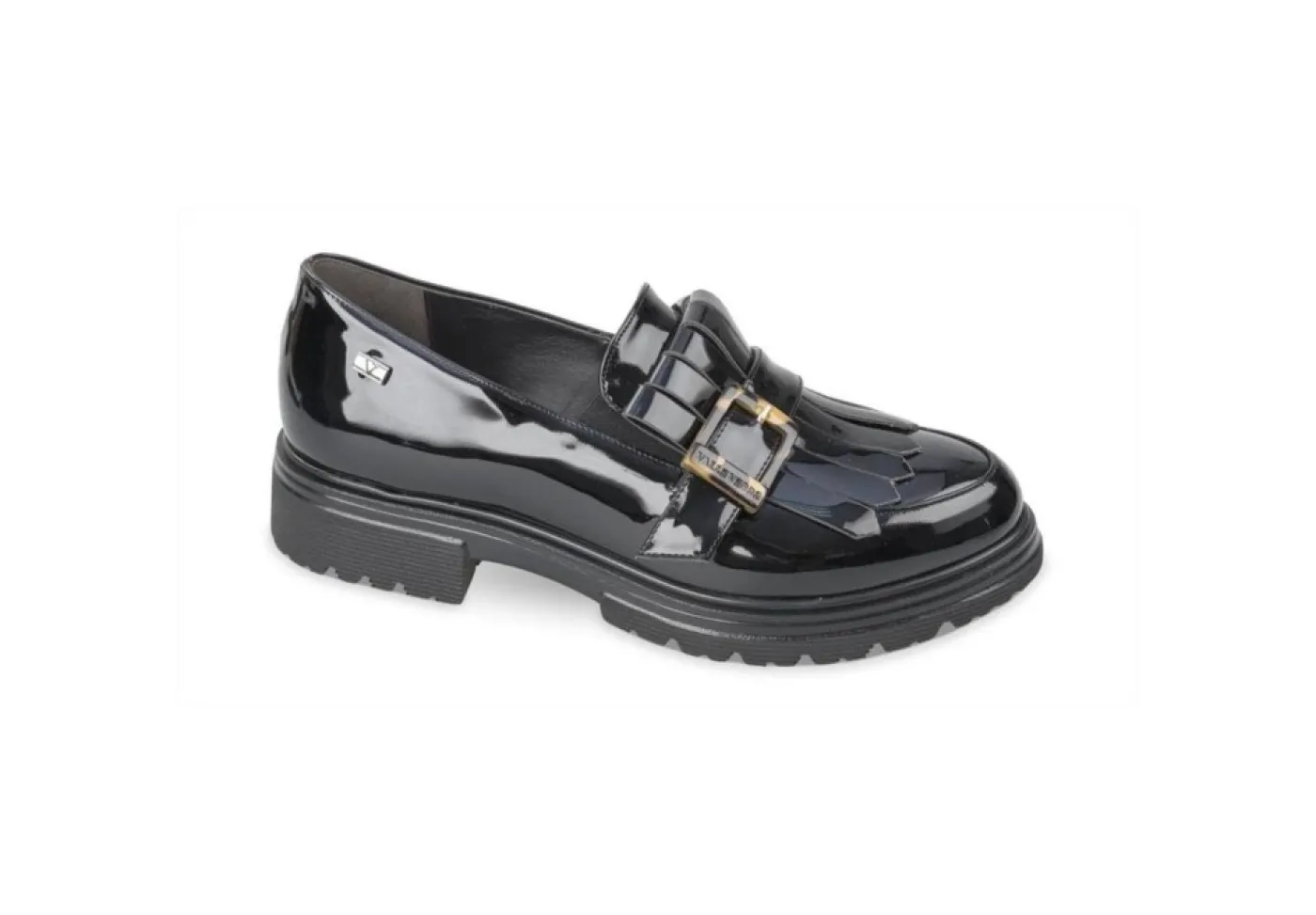 Valleverde Ballerine E Mocassini*Mocassino Da Donna In Pelle 45454 Vernice Nero