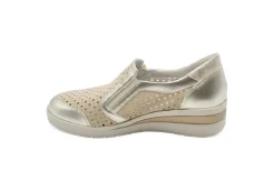 Valleverde Sneakers Basse*Mocassino In Pelle Traforata Con Zeppa 18152