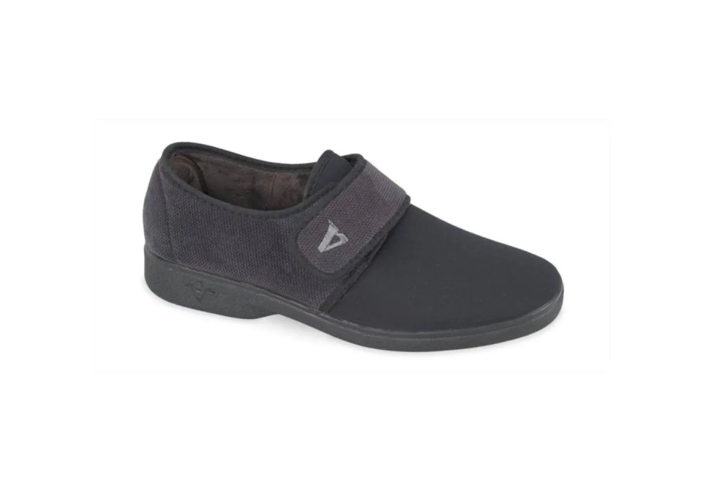 Valleverde Pantofole*Pantofola Chiusa Da Uomo Regolabile 26815A Nero