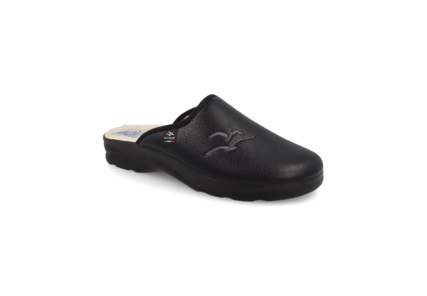 Fly Flot Pantofole*Pantofola Da Uomo Calda Imbottita 826212L Nero