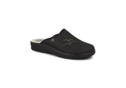 Fly Flot Pantofole*Pantofola Da Uomo In Vera Lana 82621Kl Nero