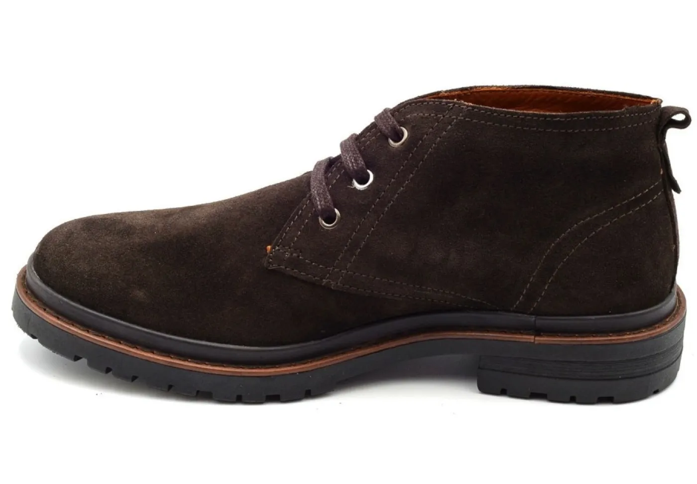 Valleverde Con Lacci*Polacchini Casual In Pelle Scamosciata 49842 Suede