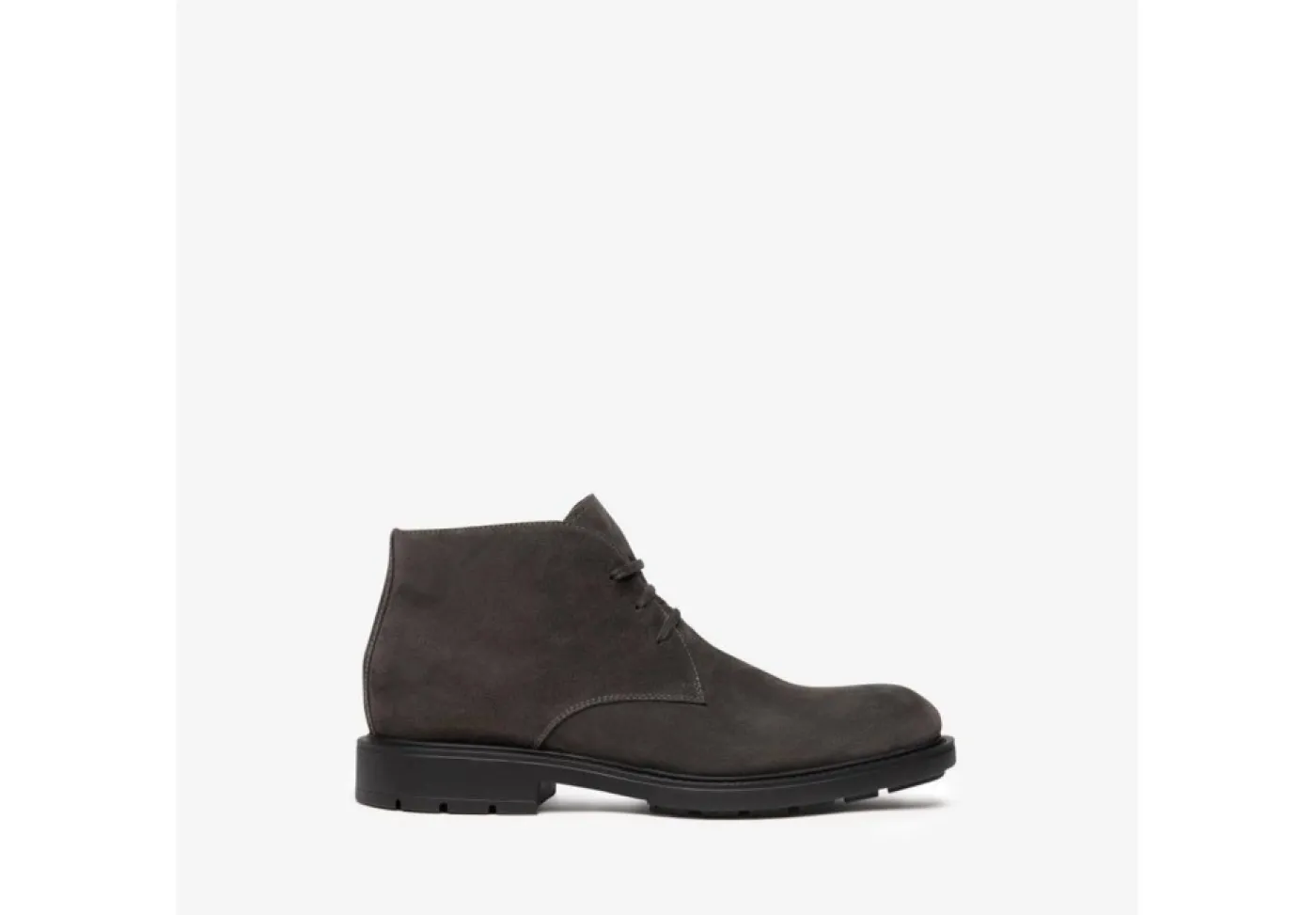 Nero Giardini Con Lacci*Polacchini Da Uomo Casual In Camoscio I201651U Grigio