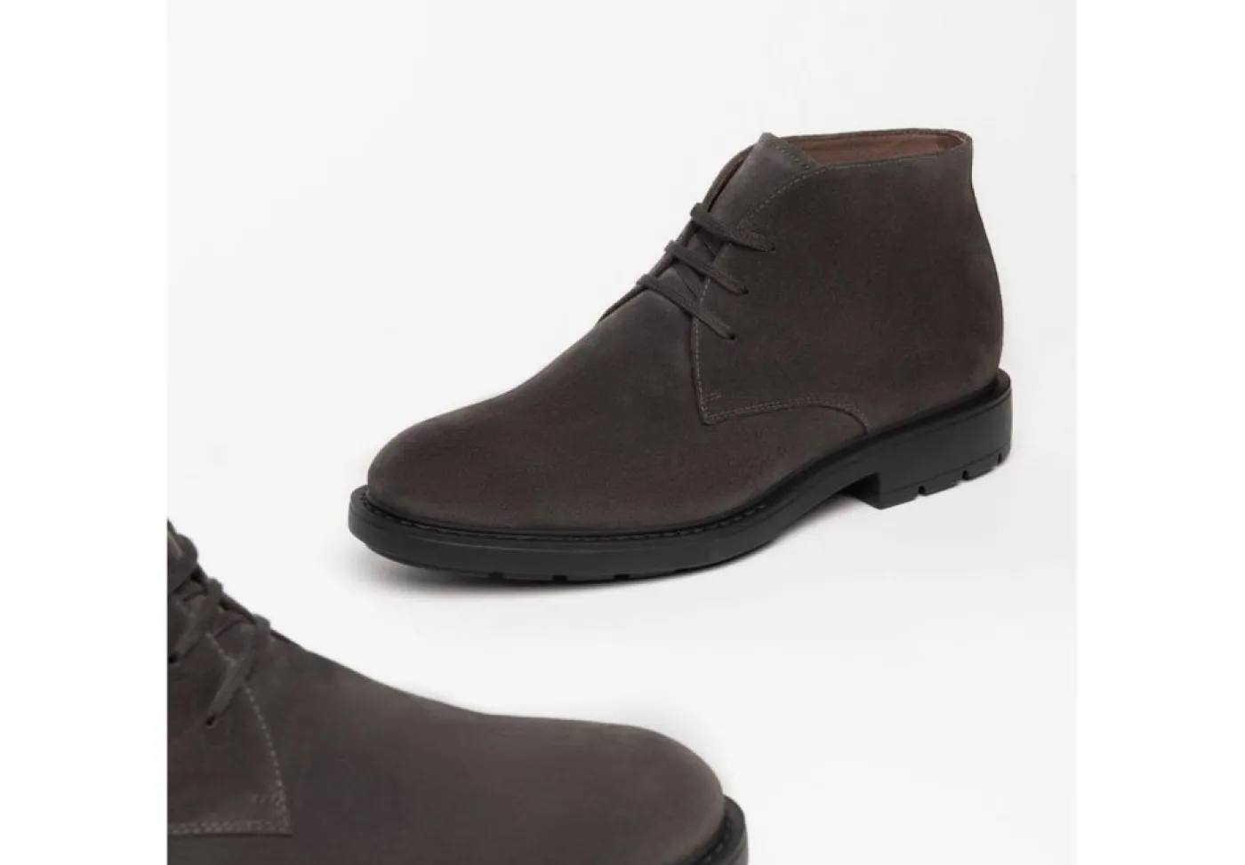 Nero Giardini Con Lacci*Polacchini Da Uomo Casual In Camoscio I201651U Grigio