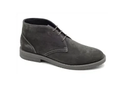 Geox Con Lacci*Polacchino In Pelle Scamosciata Con Lacci U043Mb Mud