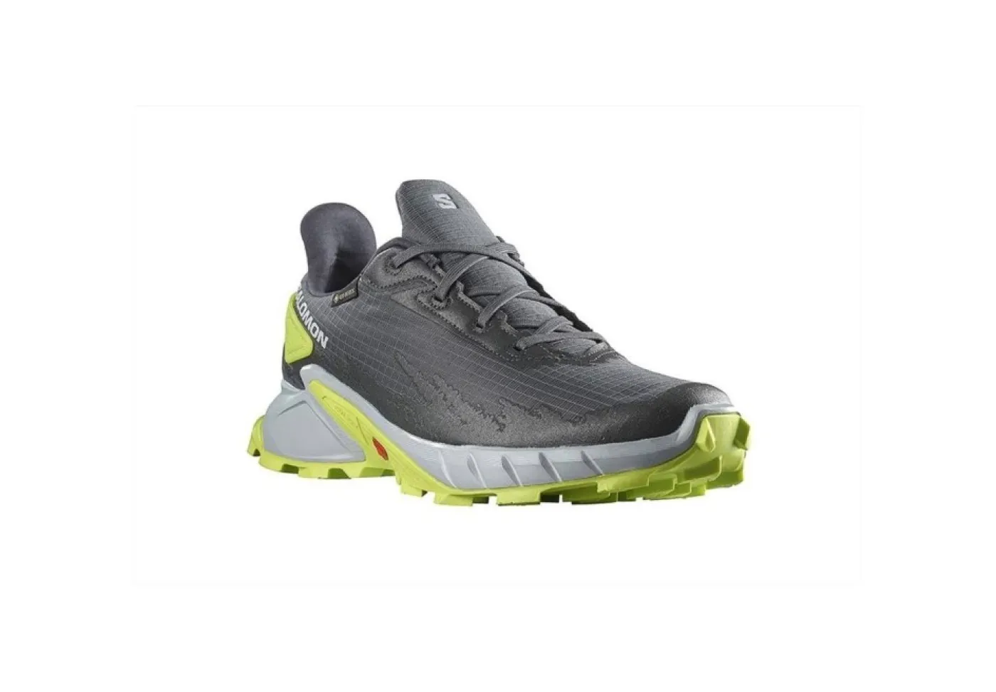 * Trekking*Salomon Alphacross 4 Gtx 470667 Ebony Pearl Blue Acid Lime