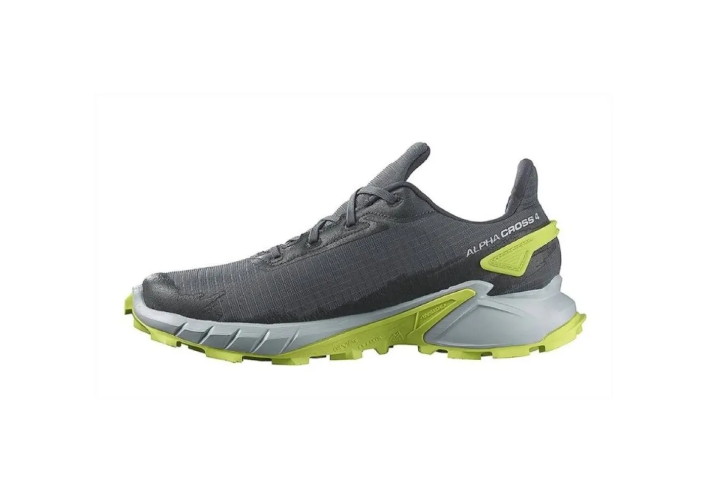 * Trekking*Salomon Alphacross 4 Gtx 470667 Ebony Pearl Blue Acid Lime