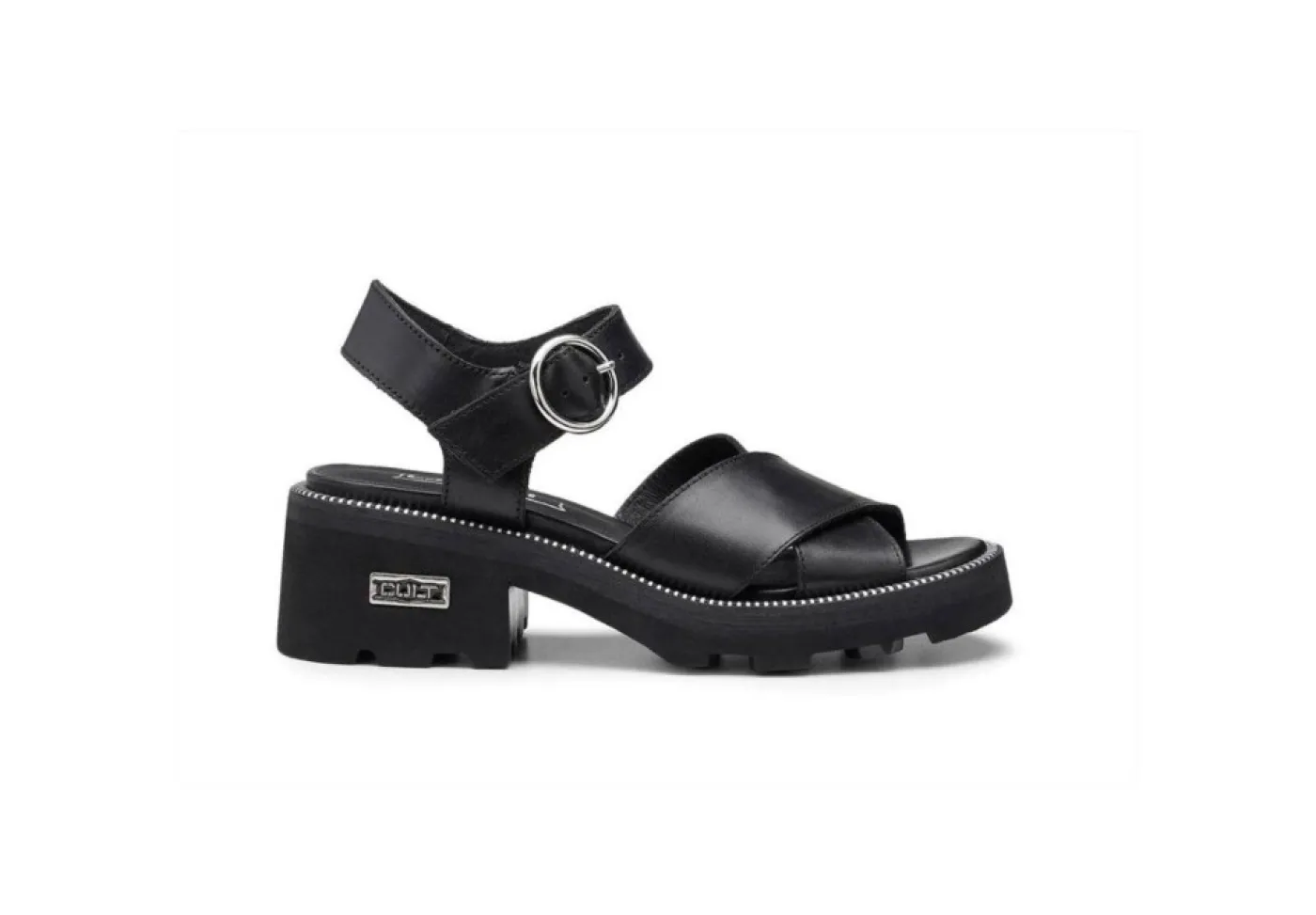 Cult Sandali Bassi*Sandali Da Donna In Pelle Con Tacco Clw370202