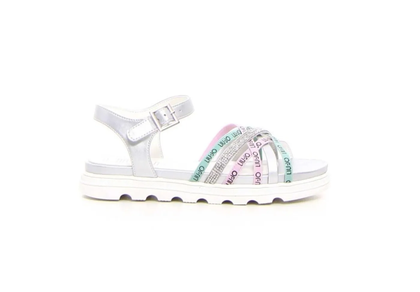 Liu-Jo Sandali Bassi*Sandalo Da Donna Con Strass E Logo Desy30