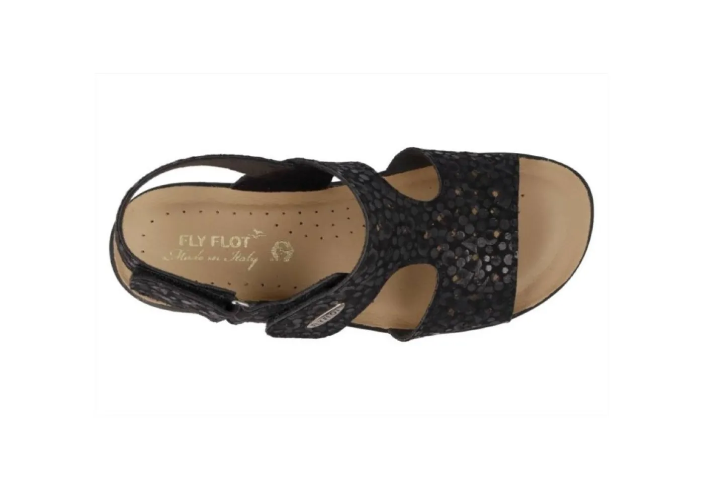 Fly Flot Sandali Bassi*Sandalo Da Donna Con Strappo 55D69Ab Nero