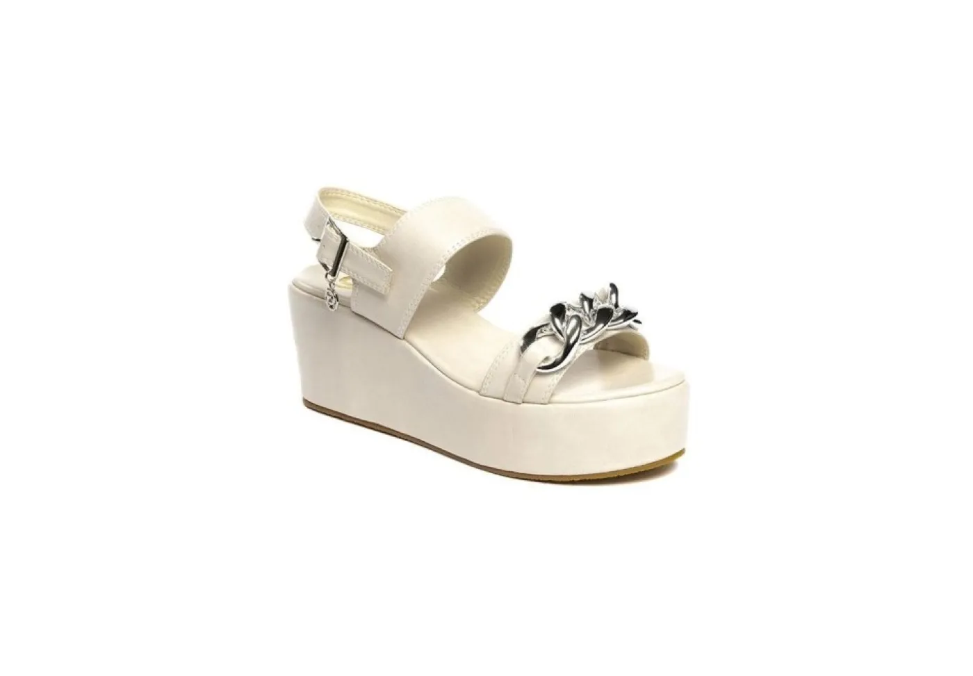 Gold&Gold Zeppe*Sandalo Da Donna Con Zeppa Goldegold Gp22-320 Beige