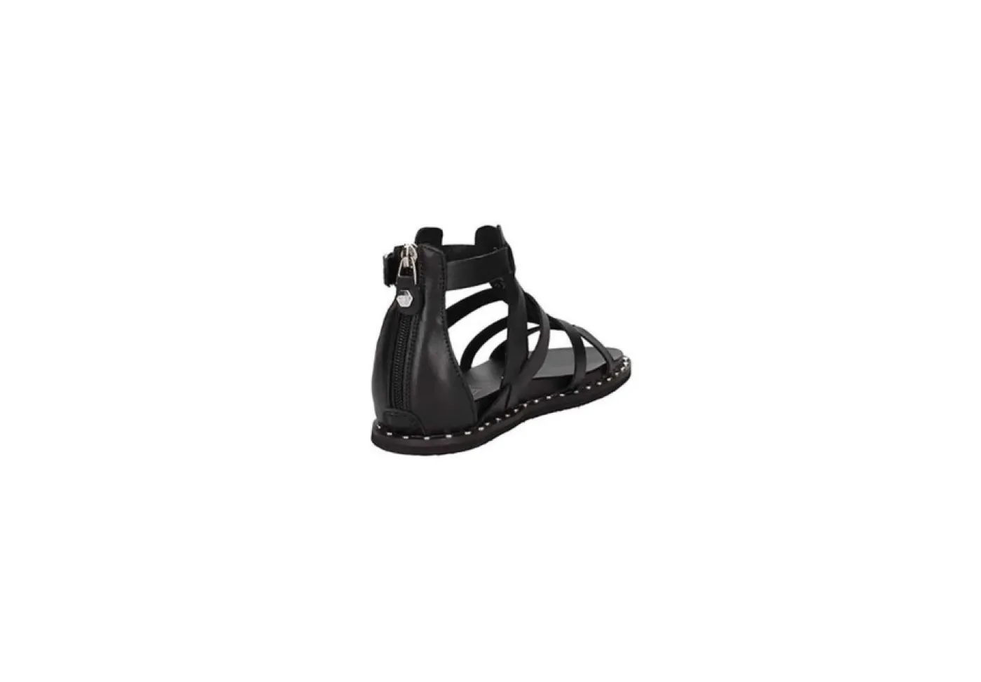 Cult Sandali Bassi*Sandalo Da Donna In Pelle Clw343201 Nero