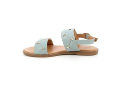 Grunland Sandali Bassi*Sandalo Da Donna In Pelle Con Borchie Sa2416 Menta