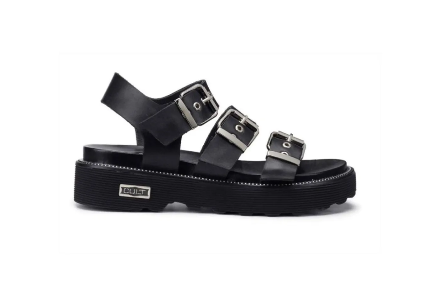 Cult Sandali Bassi*Sandalo Da Donna In Pelle Ziggy Clw344300 Black