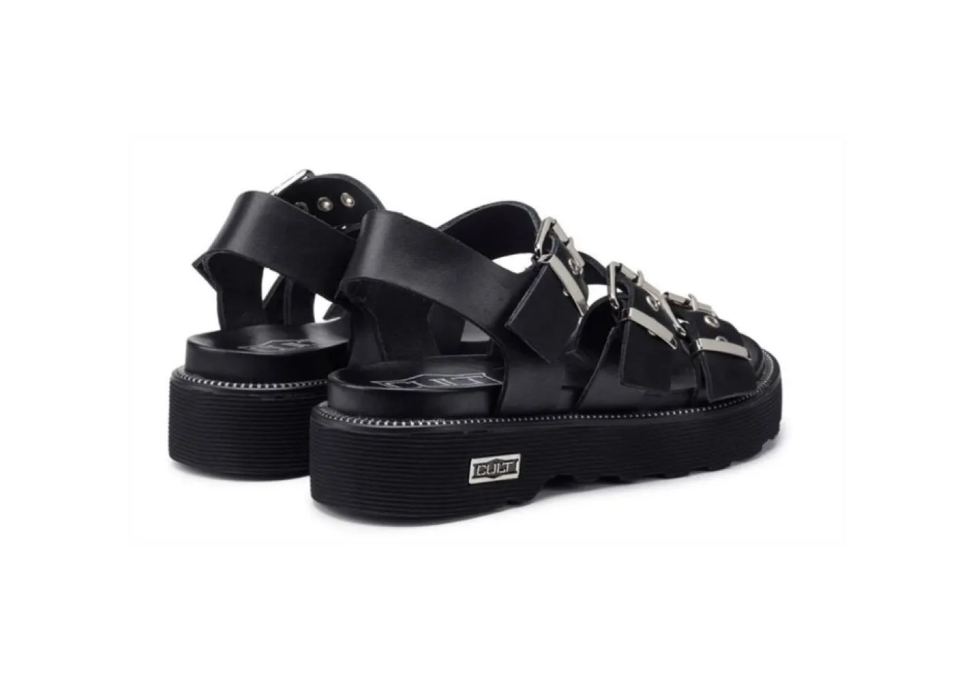 Cult Sandali Bassi*Sandalo Da Donna In Pelle Ziggy Clw344300 Black