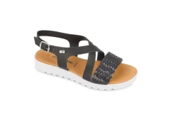 Valleverde Sandali Bassi*Sandalo Da Donna Intrecciato 24103 Nero