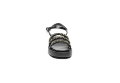 Gold&Gold Sandali Bassi*Sandalo Da Donna Platform Con Catena Goldegold Gd603 Nero