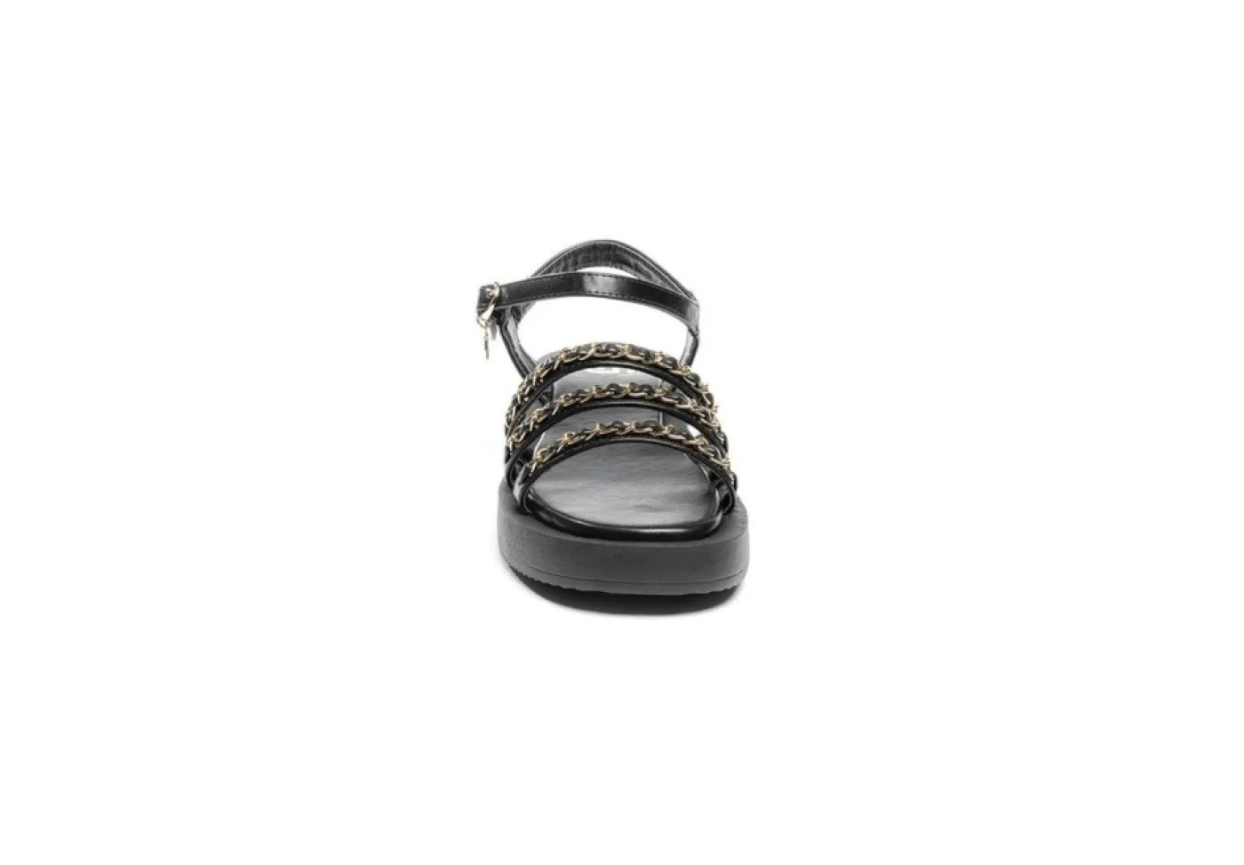 Gold&Gold Sandali Bassi*Sandalo Da Donna Platform Con Catena Goldegold Gd603 Nero