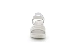 Grunland Sandali Alti*Sandalo In Pelle Da Donna Sa2400-30 Gili Ghiaccio