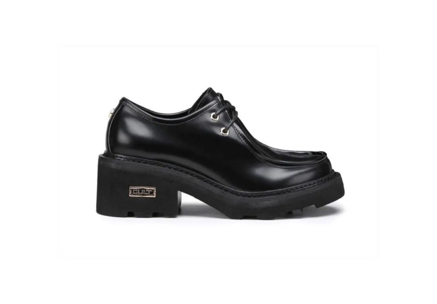 Cult Stringate*Scarpa Da Donna Modello Francesina Con Tacco Clw354400 Black