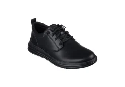 Skechers Sneakers Basse*Scarpa Da Uomo In Pelle Memory Foam 204667 Black