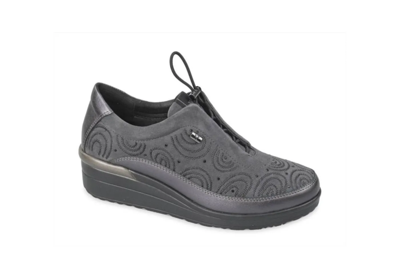 Valleverde Sneakers Basse*Scarpe Da Donna In Camoscio Con Lacci Elastici 36214