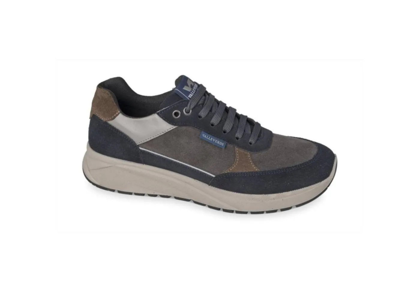 Valleverde Sneakers Basse*Scarpe Da Uomo Basse In Camoscio Vuz2108 Antracite