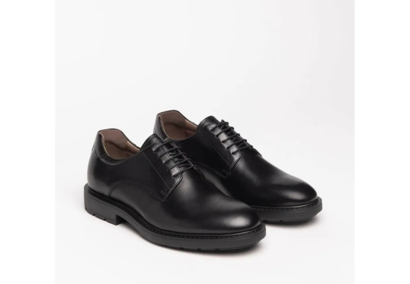 Nero Giardini Con Lacci*Scarpe Stringate Derby Da Uomo In Pelle I202481U Nero