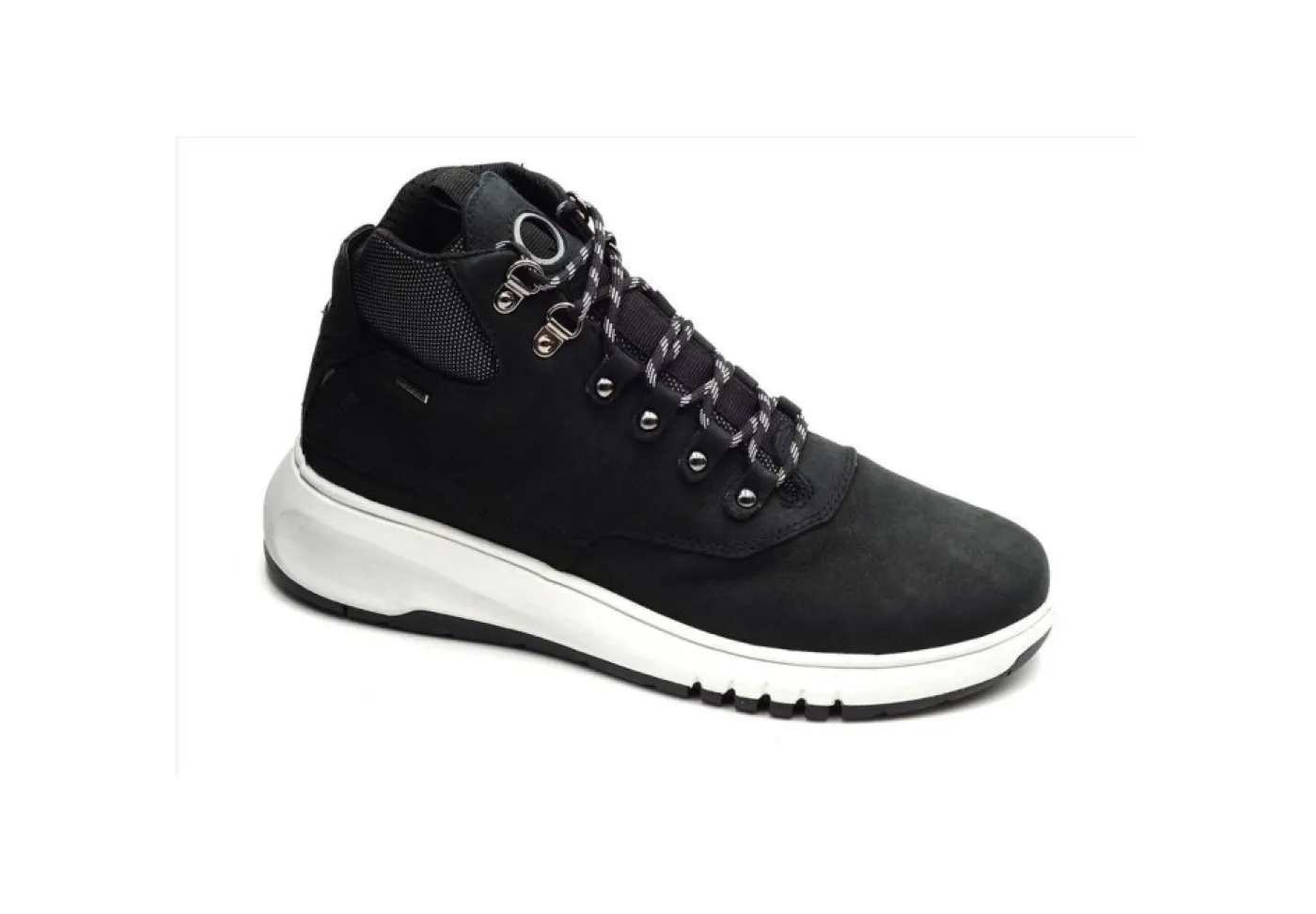 Geox Anfibi*Scarponcino Da Donna In Nabuk Con Lacci D04Laa