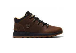 * Con Lacci*Scarponcino Da Uomo In Pelle Nabuk Timberland Sprint Trekker Mid A67Tg