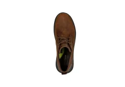 Skechers Con Lacci*Scarponcino Da Uomo In Pelle Memory Foam Air Cooled 204670