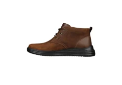 Skechers Con Lacci*Scarponcino Da Uomo In Pelle Memory Foam Air Cooled 204670