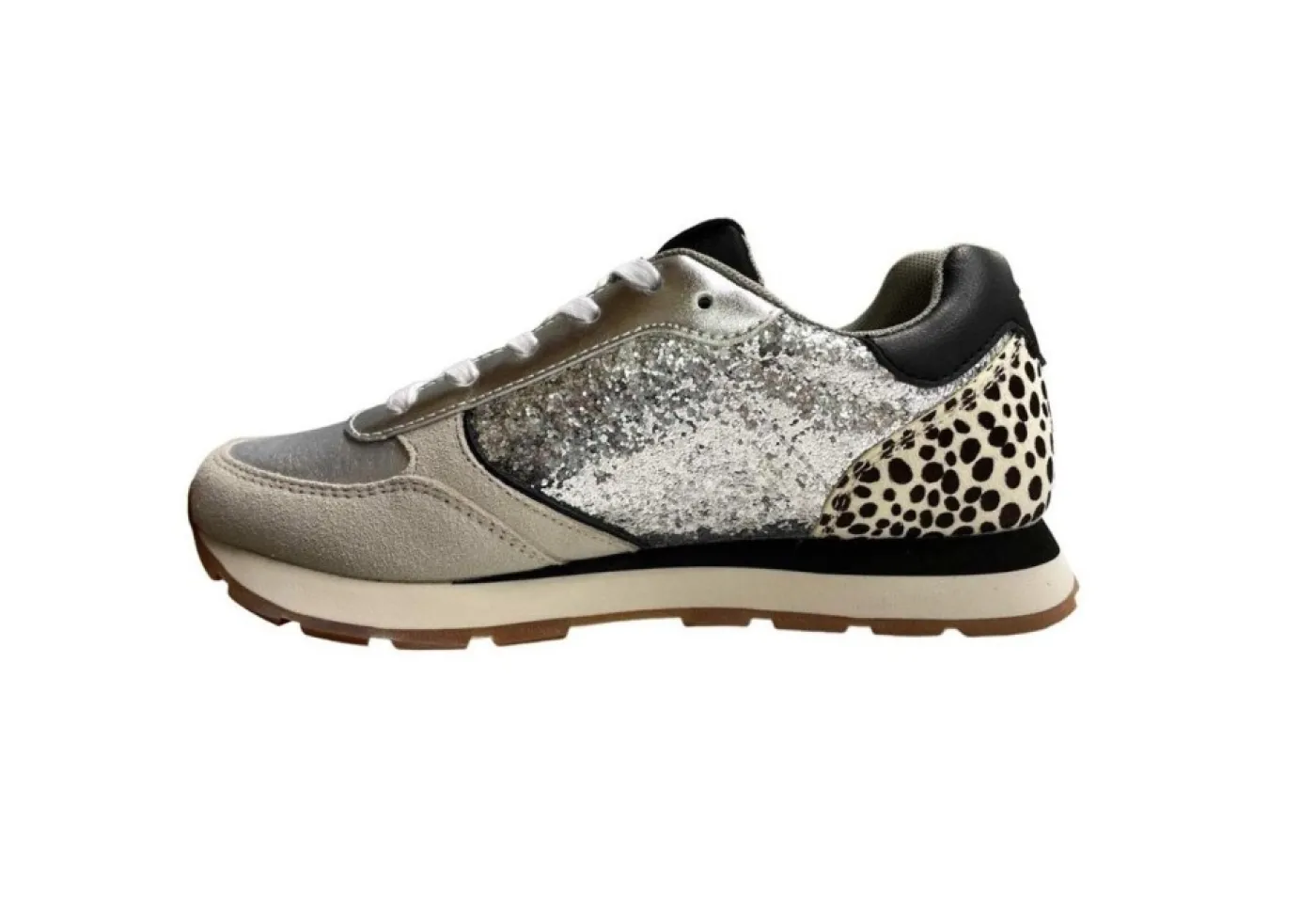 SUN68 Sneakers Basse*Sneaker Da Donna Con Glitter Girl'S Kelly Animal Z42415T Animali