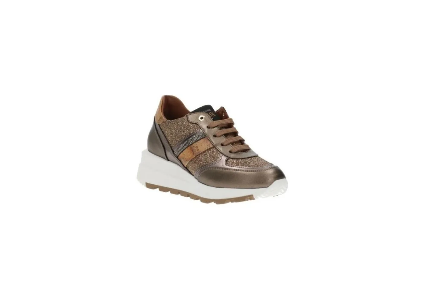Alviero Martini J Sneakers Basse*Sneaker Da Donna Con Zeppa 1358 Bronze Geo